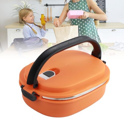 Thermo-Bentobox, Brotdose Box mit Thermo-Mittagessen Wärmedämmung Edelstahl 1-3 Schichten von Containern Auslaufsichere Lebensmittel für Kinder Erwachsene