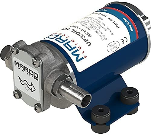 Marco UP3/OIL självsugande oljepump med bronskugghjul 5,5 l/min 2 bar 24 V överföringspump båtpump dieselpump skeppspump värmeoljepump transportpump yachtpump
