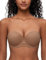 Deyllo Women's Strapless Bra Padded Cup Push Up Plus Size Full Coverage Underwire Support(Milky Coffee,38G)