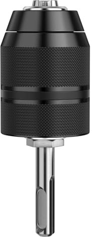 Labmilon Mandrin Perceuse, Mandrins de Perçage Sans Clé, Adaptateur Outil de Conversion Visseuse, pour Support SDS Plus à Changement Rapide Convertisseur de Outils Electroportatifs Accessoires