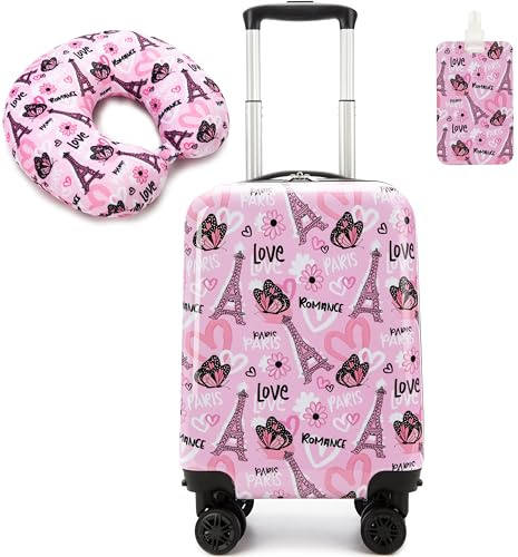 HTgroce Valigie per Bambini, Trolly con 4 Ruote Valigia per Bambini da Viaggio
