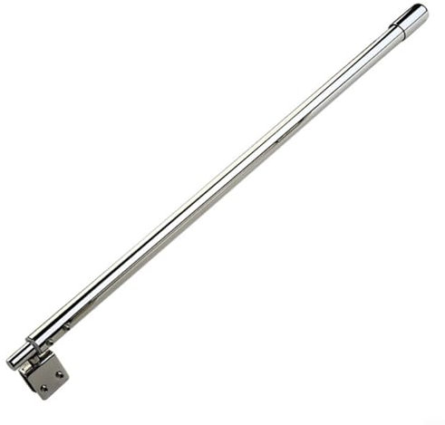Barra di supporto per schermo doccia, in acciaio inox, barra di supporto telescopica regolabile per montaggio a parete, 400-600 mm, per bagno (piatta)