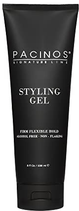 Pacinos Original Styling Gel, Medium Shine All Day Hold for All Hair Types, Conditions and Moisturizes Hair while Adding Volume and Texture, No Dry Flakes or Residue, 8 oz