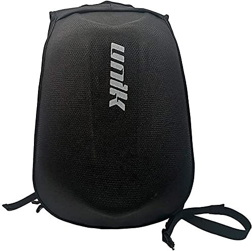 Mochila impermeable moto para hombre/Mujer ciclismo patines esquíes camping senderismo de poliéster duro color negro volumen 24L con correas ajustables diseño ergonómico y compartimento laptop 17
