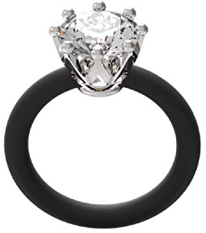 Le Corone Anelli Ringe (Classico biancooro bianco placcato)