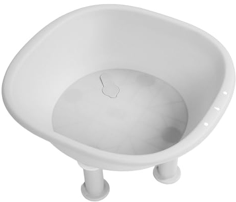 Sitz Bath, Sitz Bath for Hemorrhoids, Multifunctional Sitz Bath Seat for Toilet Seat, Postpartum Care, Perineum Relief, Foldable and Hanging Hole, Anti Slip Features (White)