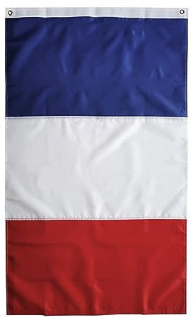 Drapeau français, couleurs vives drapeau national français drapeau de jardin résistant à la décoloration avec œillets | drapeaux