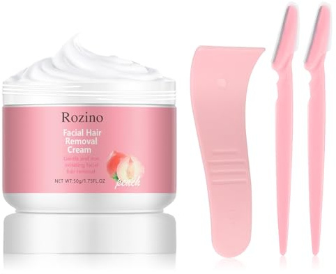 Crema depilatoria, depilador facial para mujeres, crema depilatoria facial, crema depilatoria, depilación del labio superior con espátula, para labio superior, mejillas, brazos, axilas