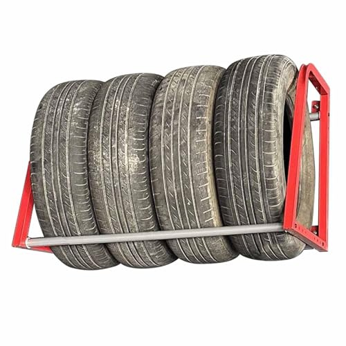 Supporto da Parete per Pneumatici per impieghi gravosi, ripiano per riporre Pneumatici da Garage, Supporto per Pneumatici per Auto da Interno, Organizer per Pneumatici da