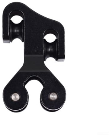 Deslizador de cable para separador de cuerdas de arco compuesto con rodillo deslizante de aluminio para barra de cable de 3/8 pulgadas que reduce la fricción y protege las cuerdas de arco mejorando la