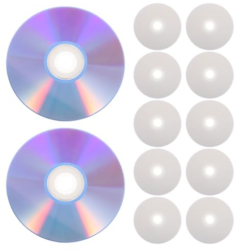 Healeved 12 Discos DVD-R vírgenes - Discos vírgenes de Alta Capacidad, grabables, para Audio, música, Llamadas telefónicas y copias de Seguridad de Datos - de Almacenamiento de Datos DVD+R de 4,7