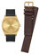 Nixon - Time Teller 37mm Geschenkpaket All Gold/Black/Brown - Armbanduhr Unisex