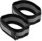 SM SunniMix Hosenband mit Klettverschluss - Radfahren Reflektorband Hosengummiband Beingummi Fahrrad Reflektoren Bänder für Herren Damen, Schwarz