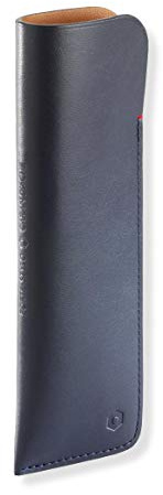 Caran d'Ache Stifte-Etui für 2 Stift, Leder blau