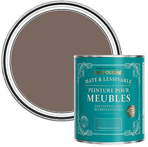 Rust-Oleum Brown Furniture & Skirting Board Paint in Matt Finish - River's Edge 750ml