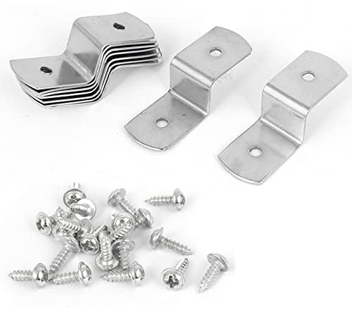 TA-VIGOR Lot de 10 supports métalliques en forme de Z pour cadre photo avec vis 40 mm x 13 mm x 11 mm