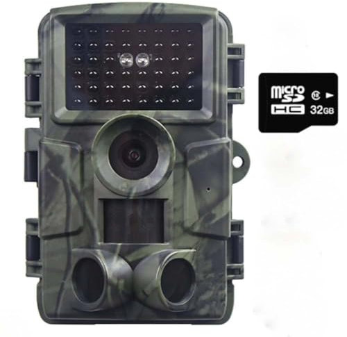 LMHOME Wildkamera, 60 MP 4K Video Wildkamera mit 2.0 LCD-Bildschirm, mit Bewegungsmelder Nachtsicht bis 120°, 100° Erfassungswinkel, IP66