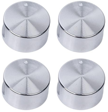 GNHG 4 Pezzi Manopole Forni 6mm Gas Stufe Controllo Manopole Pomelli in Metallo per Forno a Gas Piano Cottura a Gas pomelli Cucina pomelli Cucina Gas