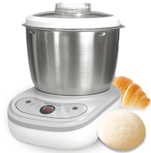 Dough Mixer 7L Large Capacity Electric Dough Maker with Ferment Function for Baking Bread Dough&Pizza Dough - Dough whisk 304 Stainless Steel Blender Add water/seasoning with Top Small Window