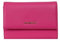 Coccinelle Metallic Soft Wallet Grainy Leather New Fucsia
