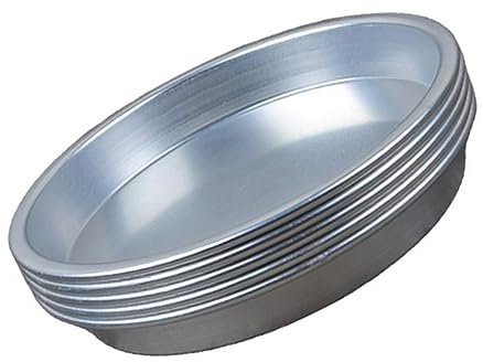 KICHOUSE 5piezas Plato De Comida De Aleación De Aluminio Platos Para Pizza Refrigerios y Galletas Para Picnics y Fiestas