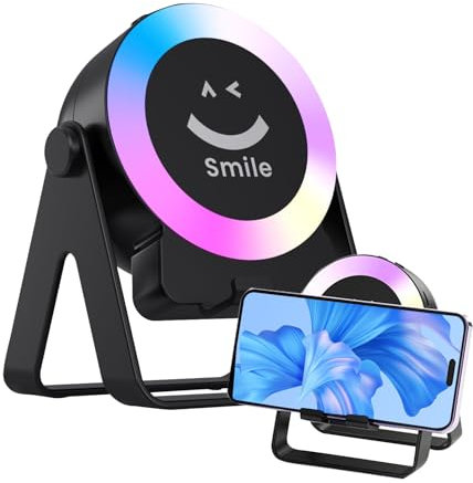 Altoparlanti per esterni, altoparlante compatto con supporto e luce, gadget elettronici intelligenti per dormitorio, compagno di viaggio, bagno, ascolto, cucina