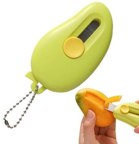 Sbucciatore Per Frutta - Piccoli Sbucciafrutta E Verdure Per Cucina - Sbucciatore Manuale in Acciaio Inossidabile con Impugnatura Antiscivolo e Base Magnetica, Accessorio da Cucina Stabile