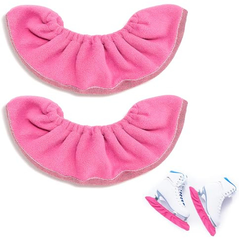 Sariputa Protège-Lames pour Patins à Glace, Protège-Patins pour Patinage sur Glace et Hockey, Protège-Patins Élastiques, Accessoires pour Patins de Hockey et Patins de Patinage Artistique (Rose)