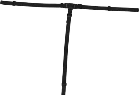 BESPORTBLE Arnés de Seguridad en Nylon Negro de 3 Puntos Ajustable para Cochecito y Silla Alta Infantil Compatible para Niños en Salidas Diarias