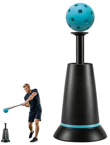 OEHUG Baseball Training Tee, Portable Batting Trainer,Baseball Tees Hitting, Softball Practice Equipment Utility, Baseball Training for Hitting Without a Pitcher (3 Baseball Training Tee)