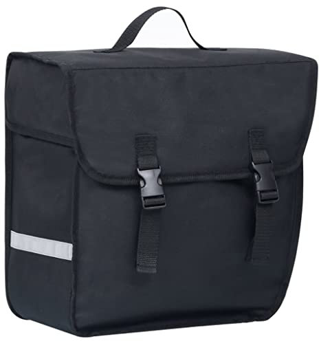 vidaXL Fahrradtasche für Gepäckträger Wasserdicht Packtasche Gepäckträgertasche Transporttasche Einzel Fahrrad Tasche 21 L Schwarz