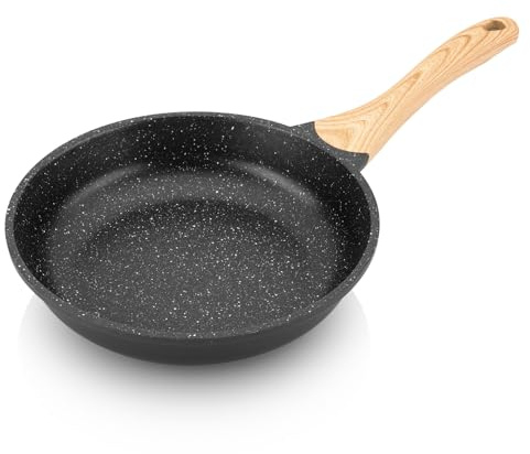 ETA Induktionspanna i titan II I stekpanna 24 cm I lämplig för induktionshäll, non-stick-beläggning I PFOA-kadmium fri, alla typer av spisar I diskmaskinssäker