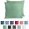 Komfortec 100% Baumwolle Kissenbezüge 2er Set 40x40 cm, Superweicher Premium Jersey Kopfkissenbezug 150 g/m², Kissenhülle, Grün