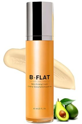 B Flat Belly Firming Cream - Skin Firming and Tightening Body Cream for Tummy, Thighs, Arms, Butt - Stretch Mark