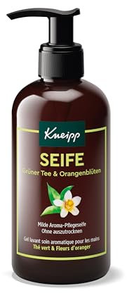 Kneipp Seife Grüner Tee & Orangenblüten - Bewahrt die Haut vor dem Austrocknen - Rezeptur ohne Mikroplastik - 250ml