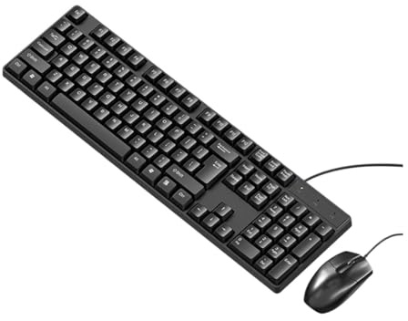 Tangentbordsmusset, Tangentbord Och Mus Set Trådbunden Kontorsdator Notebook Externt Spel Universal Gamer-tangentbord(Black)