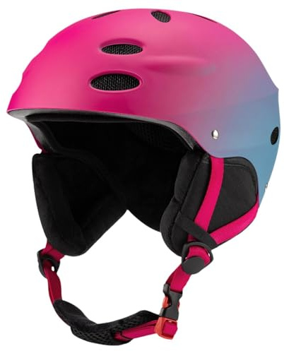 Aymzbd Casque de Ski de Neige Accessoires de Ski Casque de Skateboard Confortable Léger pour Les Sports de Plein air Vélo de Route de Montagne Femmes, Violet