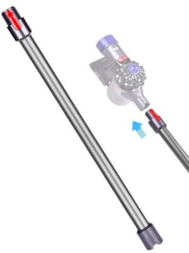 Tube Télescopique Compatible avec Dyson V7 V8 V10 V11 V15 – Tube d’Extension Rigide pour Aspirateur, Déverrouillage Rapide, Longueur 72.5 cm, Grau