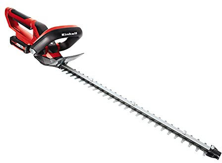 Einhell Akku-Heckenschere GE-CH 1855/1 Li Power X-Change (Li-Ion,18 V, lasergeschnittene, diamantgeschliffene Messer, Stoßschutz, Köcher, inkl. Akku und Ladegerät)