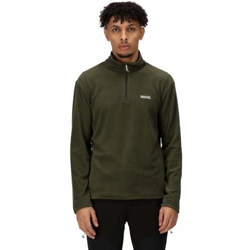 Regatta Thompson Herren Fleece-Jacke mit halbem Reißverschluss M Dunkles kaki