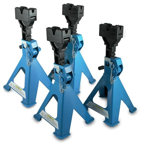 BITUXX® 4 x Unterstellböcke Auto PKW Abstellbock Stützbock Unterstellbock Wagenheber Stützen 3000 kg 3t 6000 Kg 6t