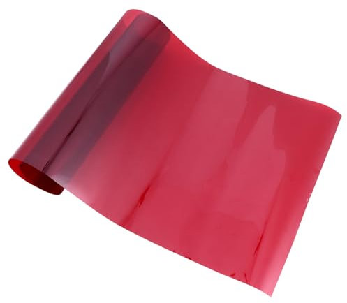 OSALADI Couleur Filter Gélatine Rouge Film Transparent Rouge Filtre de D' pour Flash de Couleur Transparente Gels Correction pour L' Filtres De Lumière Photo Film Plastique Gel