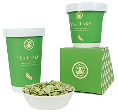 GuineaDad Pea Flakes for Guinea Pigs – Premium Guinea Pig Food & Treats – Natural Pea Flakes for Small Pets – High in Vitamins & Minerals - Large