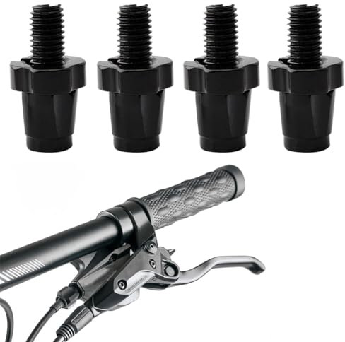 EIHI 4 Stück Bremshebel Einstellschraube Aluminiumlegierung Bike Fahrrad Stellschraube M7 Brake, Bremsgriffhebel-Einstellschrauben Bremszug Stellschraube Schwarz