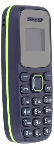 Teléfono Celular Desbloqueado 2G para Personas Mayores, Teléfono Básico Móvil Desbloqueado de 0,66 Pulgadas para Personas Mayores, Fácil de Usar, Mini Teléfono con Botones (Blue)