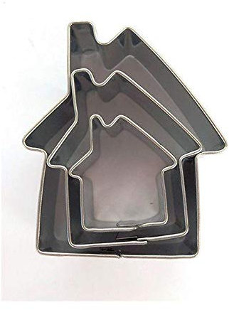 3 mini tagliabiscotti in acciaio inox - Case