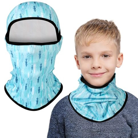 AYPOW Passamontagna in Pile Termico Bambini 2-8 Anni, Invernale Multifunzione Antivento Caldo Maschera da Sci da Ciclismo, Berretti Cappello con Scaldacollo per Ragazzi Ragazze Sport all'Aria Aperta