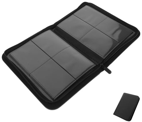 Vaguelly Kartenalbum Für Sammelkarten Spielkartenhalter Aufbewahrungshülle Mit Reißverschluss Modernes Kartensammelbuch