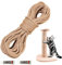 20m Cat Scratching Sisal Rope, 6mm Natural Jute Rope with 2 Glue, Thick Scratch Post Rope, Sisal Rope for Cat, Natural Sisal Rope for Scratching Post Tower Replacement or Recovering, DIY Cat Scratcher