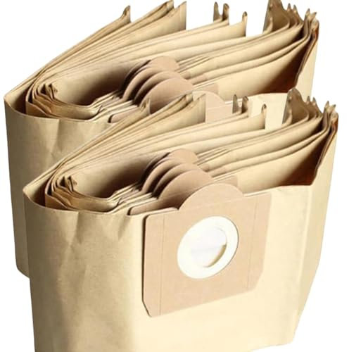 Bolsas Aspiradora Karcher WD3, Lote de 10 Bolsa Aspiradora para Kärcher WD3 WD2 WD6 WD5 WD4 SE4001 SE4002 SE5.100 SE6.100 – Compatible con WD3200 WD3500P A2204 A2534 – Papel Kraft 100% Reciclado
